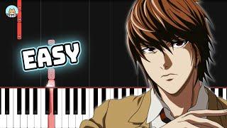 Death Note OP - "the WORLD" - EASY Piano Tutorial & Sheet Music