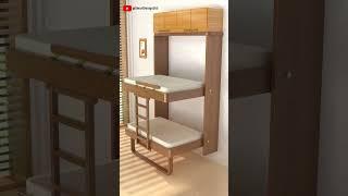 Invisible folding bed design #design #woodworking #classicwood