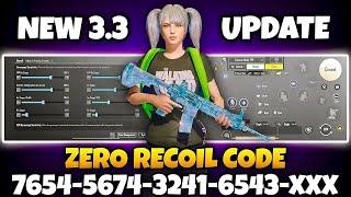 PUBG 2024 BEST SENSITIVITY SETTINGS  ZERO RECOIL + CODE  COPY & USE!