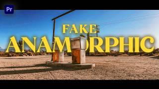 How to FAKE the Anamorphic Look in Premiere Pro | Works with any video