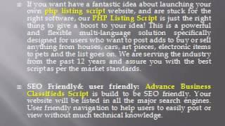 php Listing Script – PHP Scripts mall