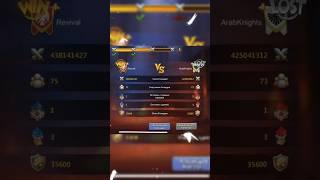 REVIVAL VS ARABKNIGHT VICTORY #castleclash #shorts #gaming