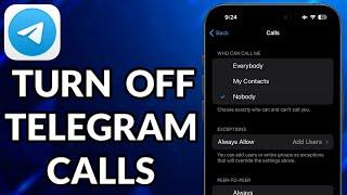 How To Disable Calls On Telegram