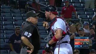 MLB Catchers Standing Up for Their Pitchers