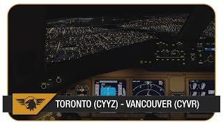 [Prepar3D v3] ACA33 | Toronto (CYYZ) - Vancouver (CYVR) | PMDG 777-200LR | VATSIM | Air Canada