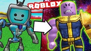 Avengers INFINITY WAR (Becoming THANOS in Roblox Superhero Tycoon!) Movie Games