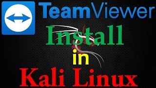 How To Install TeamViewer On Kali Linux, Remote Control Desktop by  TeamViewer on Kali Linux