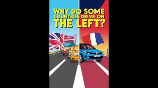 Why Do Some Countries Drive on the Left Side #DrivingFacts #FunFacts #DidYouKnow #Shorts