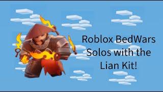 Roblox BedWars Solos with the Lian Kit!