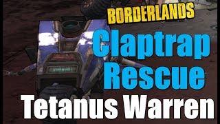 Borderlands How To Complete Claptrap Rescue Tetanus Warren Walkthrough Gameplay Commentary HD