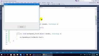 C# Text to Speech Application