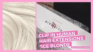 Clip in Human Hair Extensions*Ice Blonde - Cliphair.co.uk