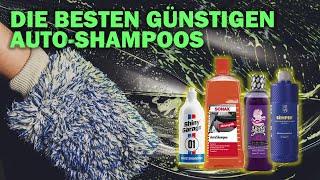 Die BESTEN günstigen Auto-Shampoos: Preis, Gleitvermögen, Konzentration, Schaumbildung, Duft...