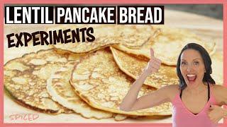 MORE Lentil pancake /  Lentil bread -Black & RED  lentils Gluten Free  Dairy Free  Vegan  - Healthy