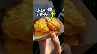 Trying 4 of the CHEAPEST fast food menu items  #halloweenwithshorts #food #shorts