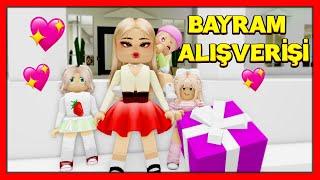 BAYRAM İÇİN AİLECEK ALIŞVERİŞ YAPIYORUZ  ️ ROBLOX BROOKHAVEN RP HİKAYE