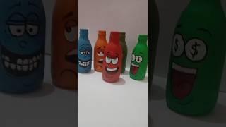 Easy glass bottle art  #song #bestoutofwaste #viral