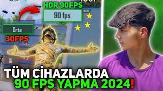 90 FPS NASIL YAPILIR PUBG MOBİLE 2024 HER CİHAZLARDA KASMA GİDERME 3.3 | PUBG MOBİLE