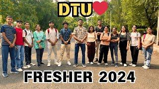 DTU FRESHERS 2024 INTRACTION️ | COLLEGE LIFE | FEST | GIRLFRIEND