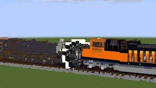 Minecraft Train Crash Animation 3