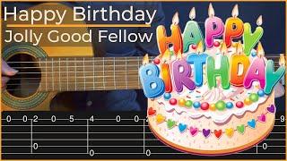 Happy Birthday and Jolly Good Fellow (Simple Guitar Tab)