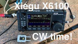 The new Xiegu X6100: Let's see how well it performs CW in the field!