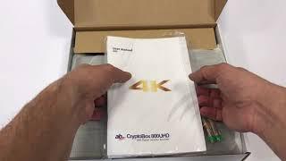 AB Cryptobox 800UHD műholdvevő beltéri egység kicsomagolás (unboxing)