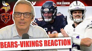 Bears-Vikings Reaction: Sam Darnold beats Caleb Williams, Chicago needs Vrabel | Colin Cowherd NFL