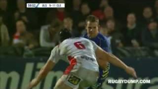 Stephen Ferris big hit on Lee Byrne