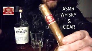 ASMR ROMEO Y JULIETA CIGAR SMOKING WHISKY SCOTCH DRINKING PAIRING RELAX (NO TALKING) GREEN WOLF ASMR