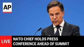 LIVE: NATO chief holds press conference ahead of summit in The Hague