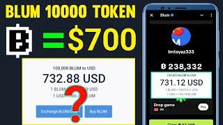 BLUM 1000 Token Price Earn $70 ? | BLUM Price Update | Blum Airdrop | Blum Withdraw