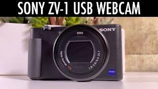 How to use Sony ZV-1 as a Webcam and Settings