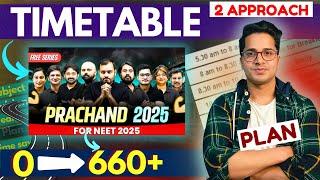 Prachand Batch: Timetable to Crack Neet 2025 in 5 Months | How to Score 650+ in Neet 2025 from zero