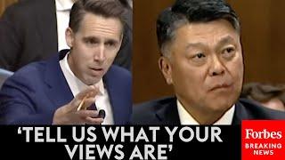 Josh Hawley Presses Biden Nominee For His Views On Israel-Hamas War, Anti-Israel Protests
