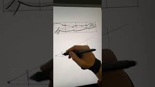 How to draw an arm in foreshortening perspective. #art #draw #drawing #illustration #digitalart