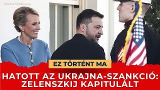 Trump Ukrajna-szankciói azonnal hatottak: Zelenszkij megkövette az elnököt, bármit kész aláírni