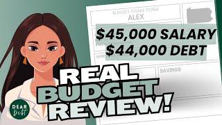 32 year old in PA with $44k in DEBT - Real Life Budget Review