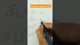 fraction square trick #mathstrick #fraction #square #mentoravika #trending #shorts