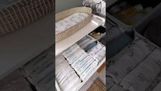 Organise my nursery dresser #organisation #nurserydrawer