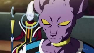 Dragon Ball Super || Beerus 'here it comes' || Goku turns Ultra Instinct English Dub Clip