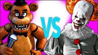 ОНО VS 5 НОЧЕЙ С ФРЕДДИ | СУПЕР РЭП БИТВА | Pennywise It movie ПРОТИВ 5 Nights At Freddy песня