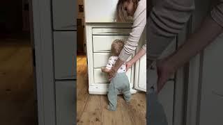 An ordinary day with a one-year-old baby.   #funnyvideo #shortsvideo #fun #shorts