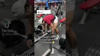 He tried to deadlift 405  #shorts #gym