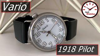 Vario 1918 Pilot Watch Review - Elegant & Beautiful