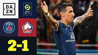 Nach Rückstand! Di Maria entscheidet Topspiel spät: PSG - Lille 2:1 | Ligue 1 | DAZN Highlights