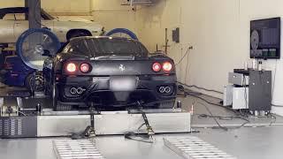 Ferrari 360 Modena straight pipe to Capristo 3 on dyno. Best run.