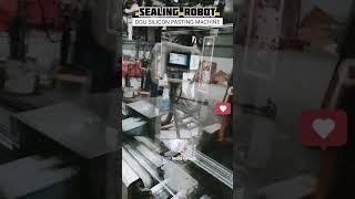 SEALING ROBOT | DGU Glass SILICON Pasting Machine | #dgu #shorts