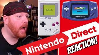 Krimson KB Reacts - GAME BOY/GBA GAMES ON SWITCH!!! - Nintendo Direct 2.8.2033