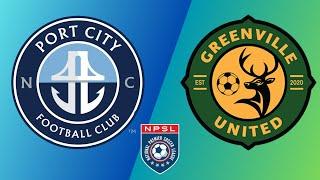 Port City vs Greenville United  | Must-Win Clash at Legion Stadium | NPSL Southeast